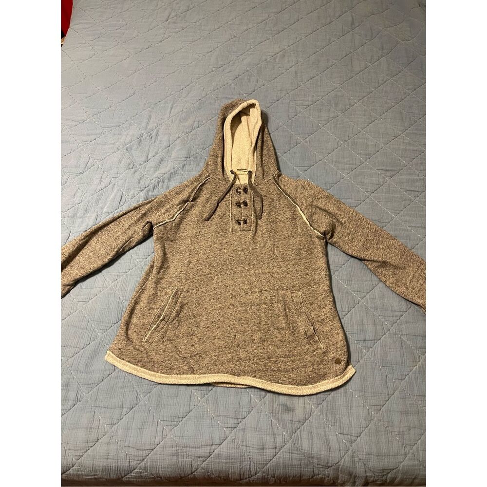 Cozy Hooded Pullover Sweatshirt - Neutral Brown